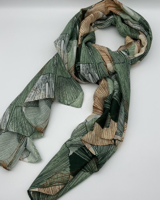 Green Butterfly Bird Scarf